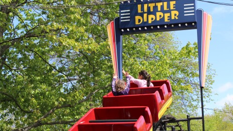 The Little Dipper at Memphis Kiddie Park in Brooklyn, Ohio, is the oldest operating steel coaster in North America.