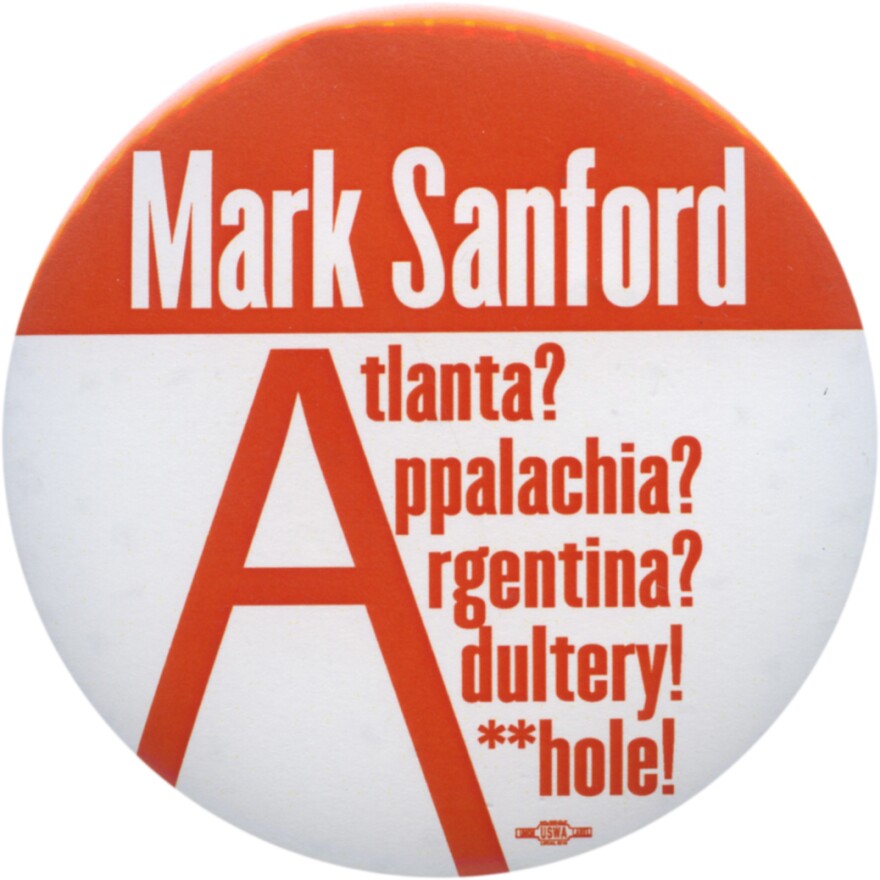 For those who will never forgive Sanford, this button is for them.