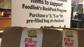 Foodlink's BackPack program kicked off today at all Rochester-area Wegmans, including the Calkins Road store