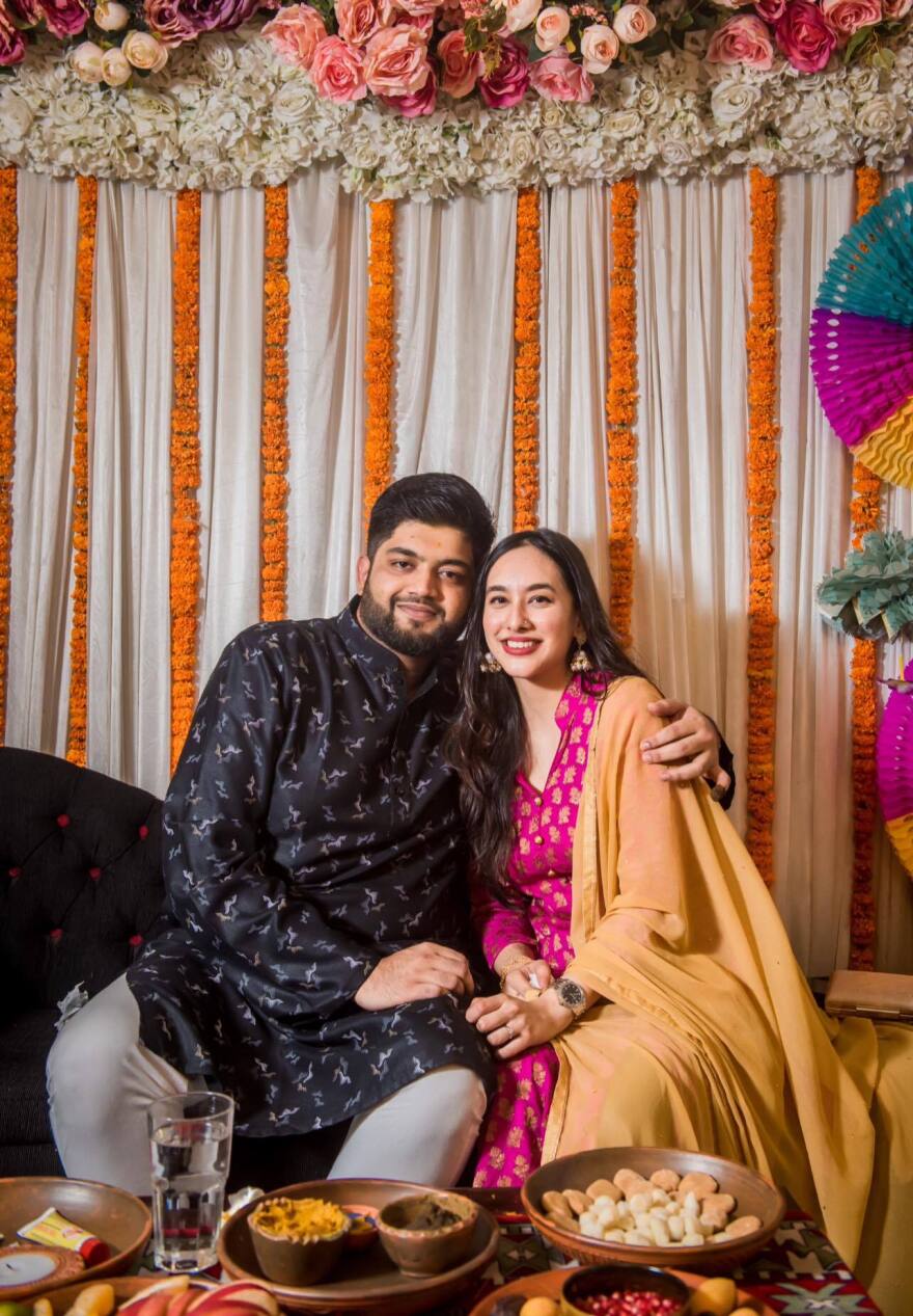 Sabrina Rahman sits on the right, next to her brother-in-law, Fardeen Ehsan.