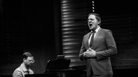 Pianist and composer Michael Malis and baritone Constantine Novotny in recital at the Alluvion in Traverse City (photo by Tyler Franz)