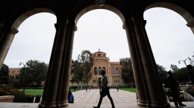 A student walks near Royce Hall on the campus of UCLA on April 23, 2012 in Los Angeles, Calif. (Kevork Djansezian/Getty Images)