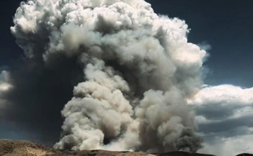 Photos of the Rocky Canyon Fire in Summit County taken on Aug. 9, 2026.