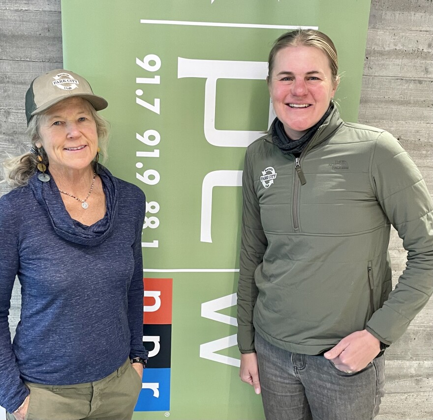 Recycle Utah Director Carolyn Wawra and Education Director Mary Closser