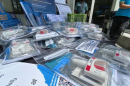 Naloxone kits on a table at a news event at Denver Health’s Center for Addiction Medicine in downtown Denver.