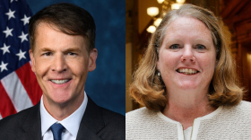 Indiana's 6th Congressional District candidates from left to right: Incumbent Republican Jefferson Shreve and Democrat Cynthia Wirth