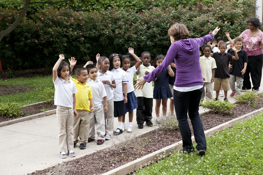 Y.E. Smith Elementary School visit the Nasher Museum