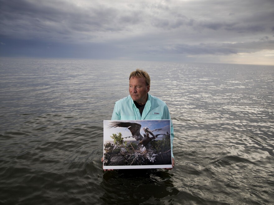In November 2019, PJ Hahn, former director of Coastal Zone Management for Plaquemines Parish, stood in the spot where Cat Island once was. "To be standing there in three, four feet of water where the land used to be so beautiful. I remember pulling up to this island, the minute we got close the birds would fly off the island."