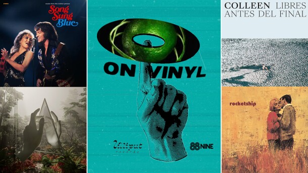 Releases for March 20 include (clockwise from top left) the 'Song Sung Blue' soundtrack, French electro-pop from Colleen, a reissue from Rocketship and 'Paradises' from Ladytron.