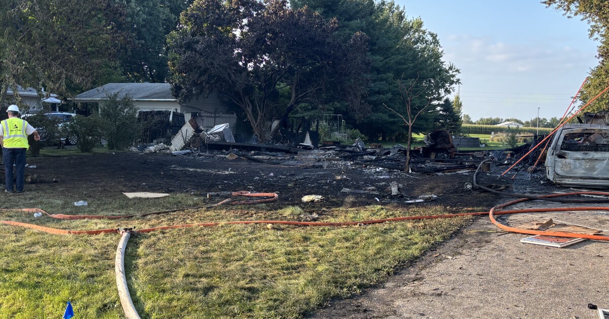 8 taken to hospital after house explosion west of Bloomington