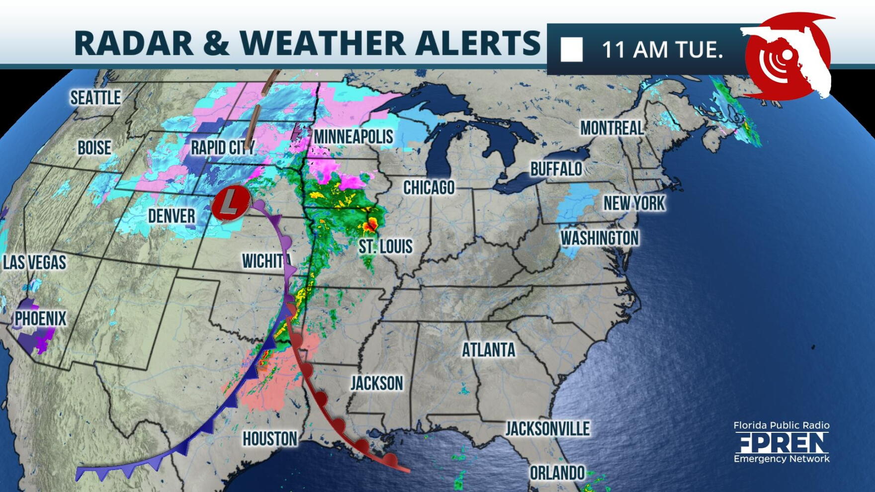 Midweek storms bring risk of tornadoes, damaging wind, and hail ahead ...