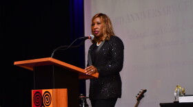 Friends of AARLCC President Luwando Wright at the 23rd Anniversary Celebration Gala.