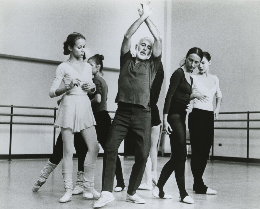 Robbins rehearses <em>The Concert </em>with Christine Redpath, left.