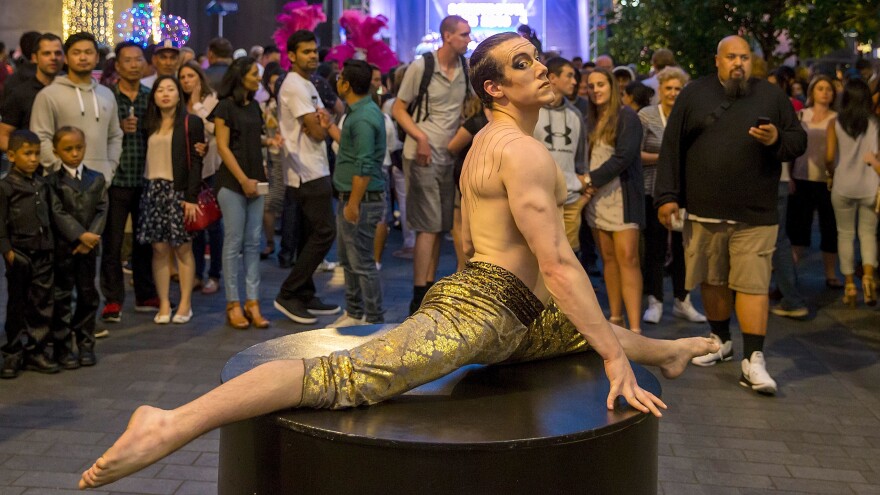 An entertainer performs during New Year's Eve celebrations in Auckland, New Zealand. New Zealand is one of the first major countries in the world to ring in the New Year.