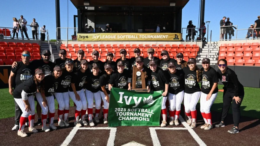 The 2025 Brown softball team won the program's first Ivy League championship.