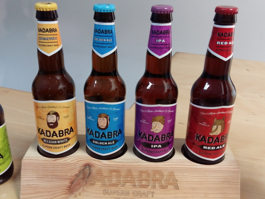 Kadabra beer, in the brewery warehouse in León, northern Spain. This brewery was founded two years ago by a group of friends who grew up in Spain's tiny hops-growing region.