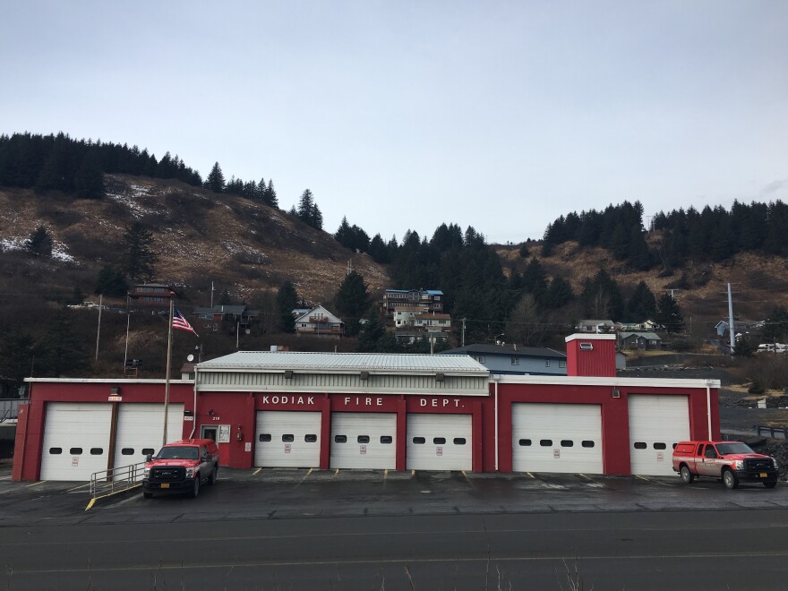 Kodiak City’s fire station is looking for a new home. (Photo by Mitch Borden/KMXT)