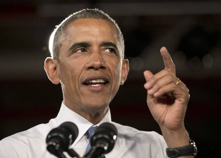 President Obama speaks at a Ford assembly plant on Wednesday in Wayne, Mich., about the resurgent automotive and manufacturing sector.