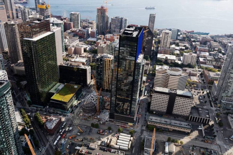 Amazon's Seattle headquarters occupies 8.1 million square feet of space. The company says its next HQ could cover nearly the same area by the time it's fully built out. )