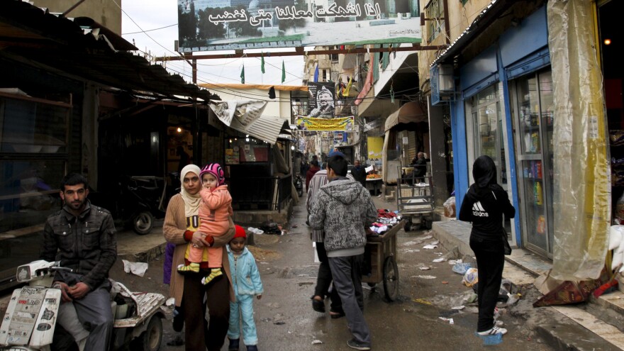The Palestinian refugee camps in Lebanon are overcrowded and run down. But Syrian refugees are moving in as they flee the fighting in their homeland.