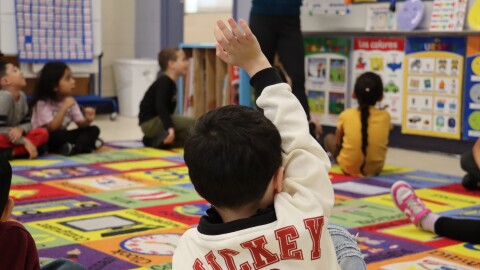 Algunas fotos de las aulas de la escuela primaria Bakersville en Manchester, NH, el 17 de febrero de 2026.