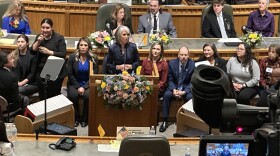 Gov. Michelle Lujan Grisham delivers New Mexico's State of the State address at the Roundhouse on Jan. 21, 2025.