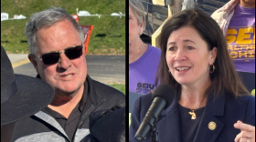 Rep. Kristen McDonald Rivet (D-MI) (right) is facing off against Republican challenger Tom Smith in the Nov. 3rd election