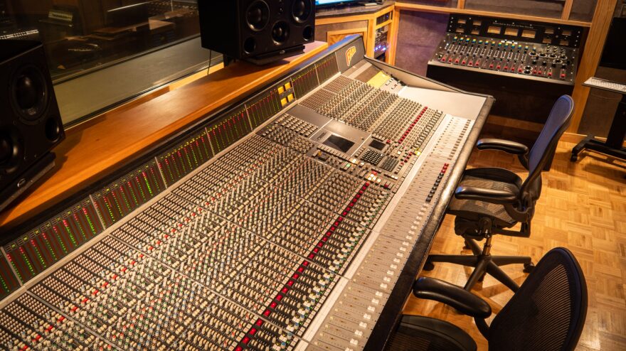 Audio board at the FAME Recording Studio in Muscle Shoals, Alabama