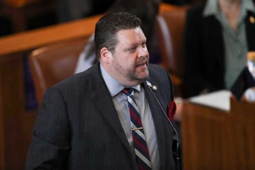 FILE - Republican Sen. David Brock Smith speaks at the Oregon State Capitol in Salem, Ore., in 2023.