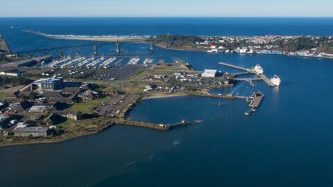 Yaquina Bay in Newport is the homeport for two NOAA ships and provides logistical, engineering, electronics, maintenance and administrative support to all the ships in the agency’s Pacific fleet.