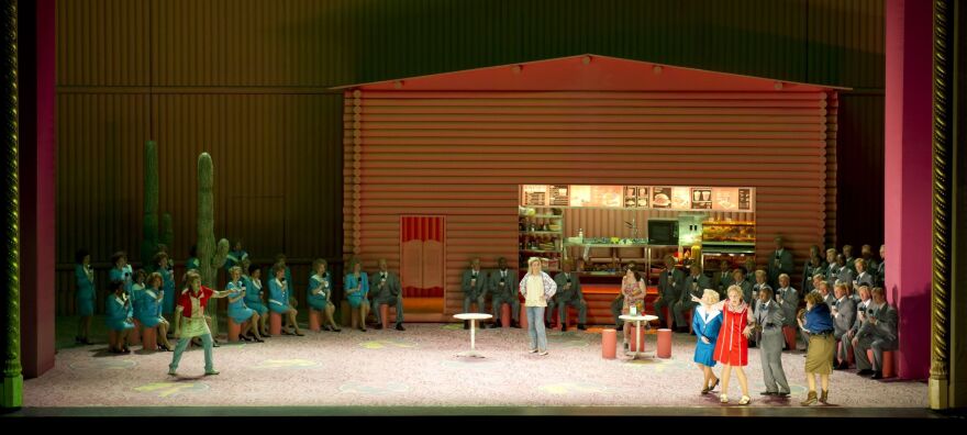 The U.S. premiere of<em> Anna Nicole </em>is set to open at the Brooklyn Academy of Music — BAM — on Sept. 17. Above, a 2011 performance of <em>Anna Nicole</em> at the Royal Opera House in London.
