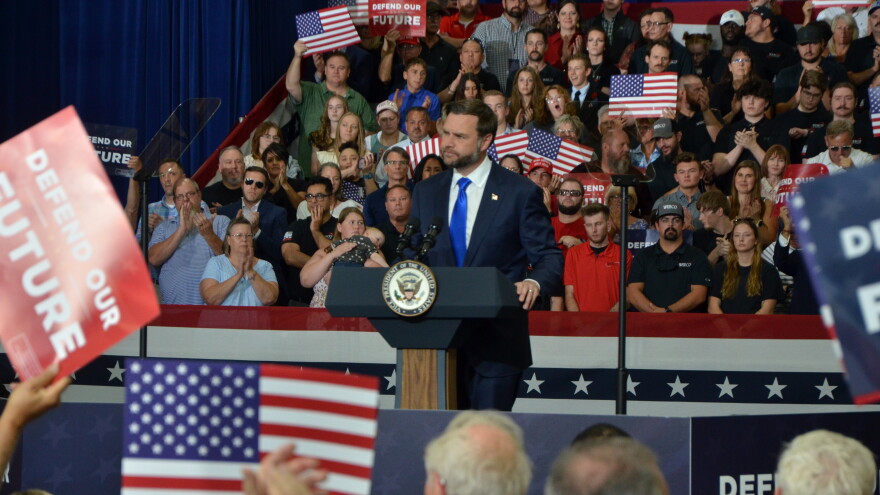 Vice President JD Vance spoke to Kansans in Olathe Sept. 14.