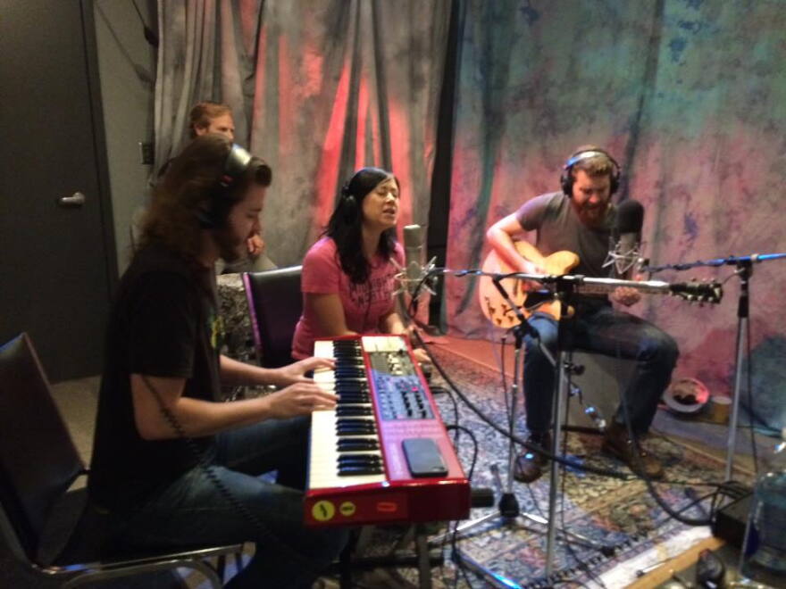 Midnight North in the studio