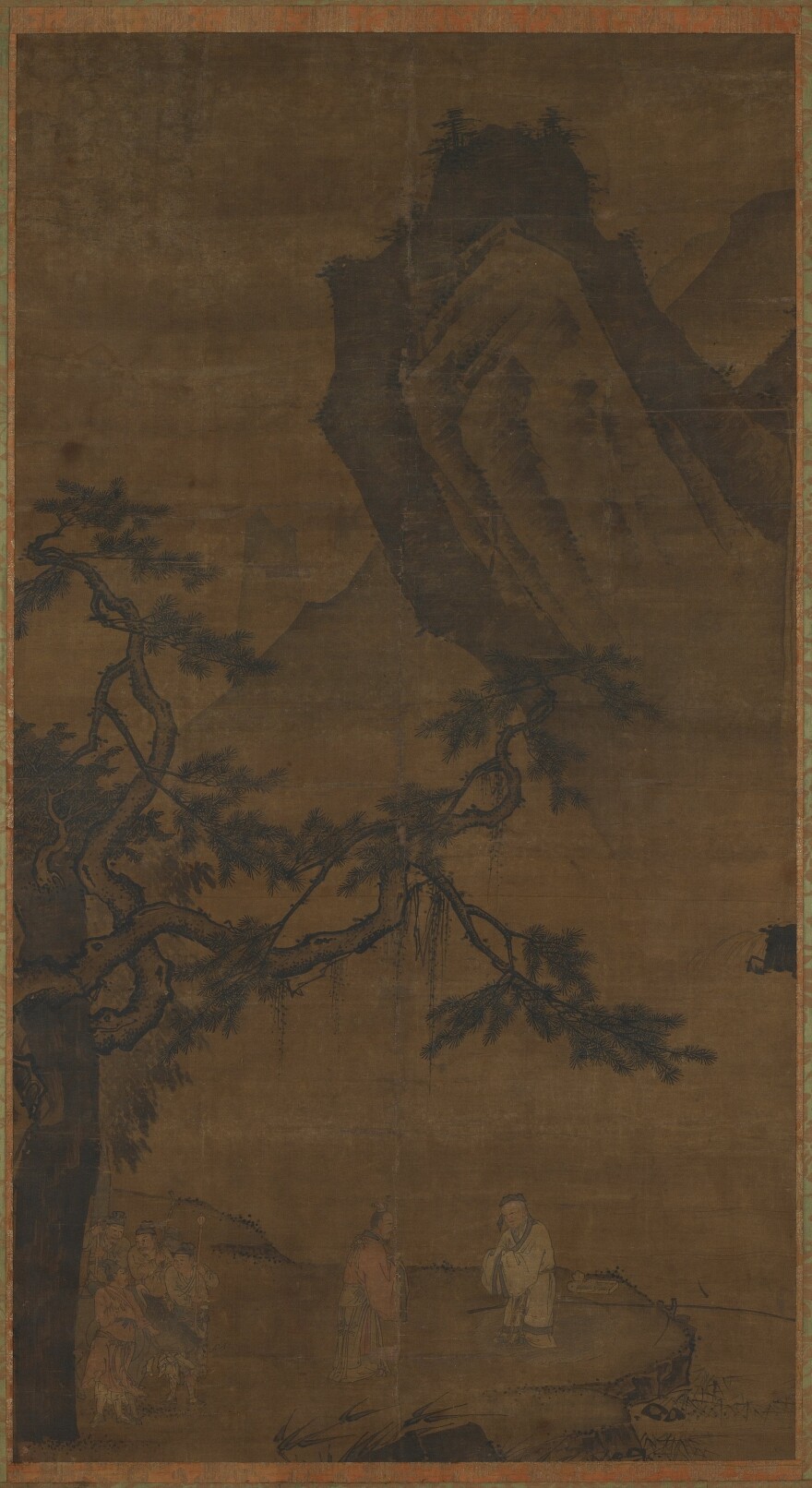 Li Tang painted <em>Summoning The Sage At Wei River</em> on silk during the Ming dynasty (1368-1644).