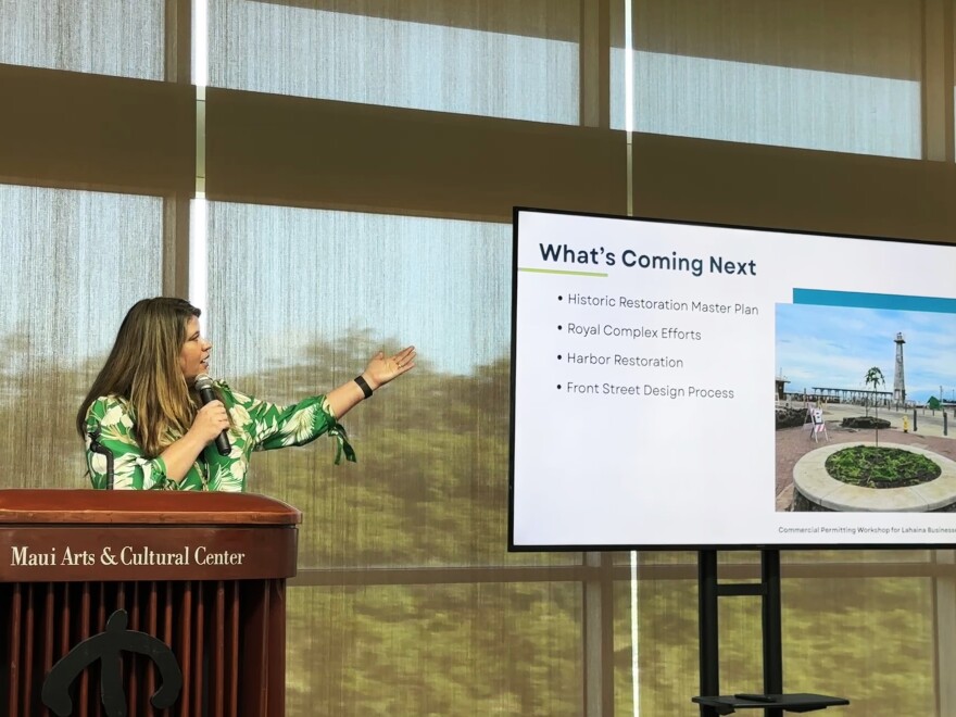 Maui County's deputy managing director Erin Wade