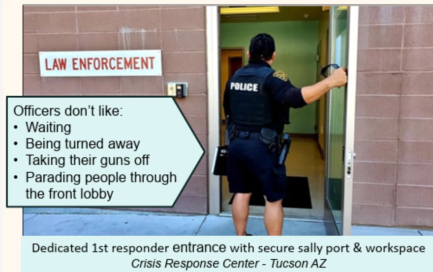 Dr. Margie Balfour talked about meeting police needs so they can get back on the street more quickly.