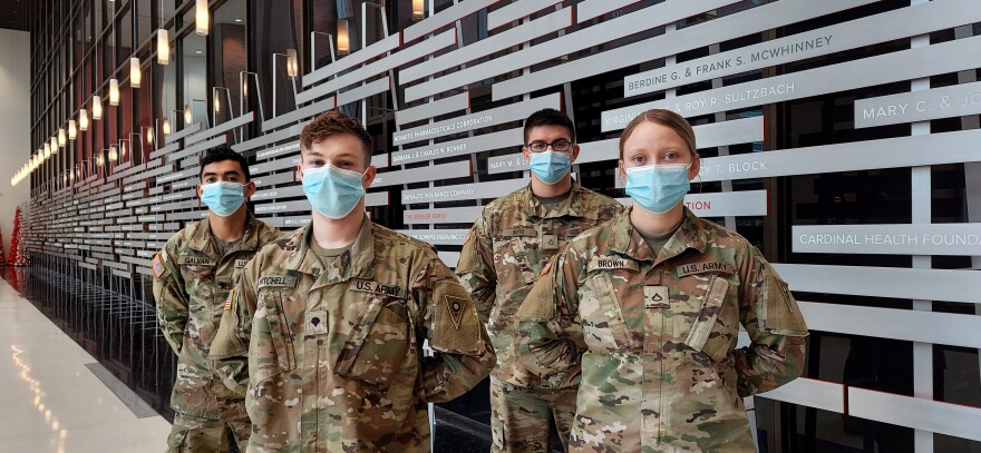 Ohio National Guard members helping out at Ohio State University hospitals