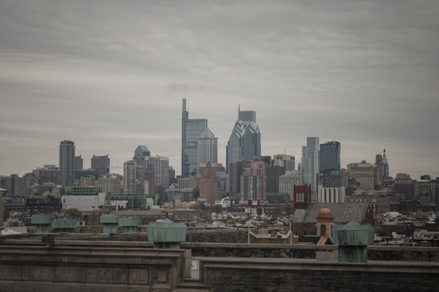 Philadelphia's Center City is seen from the Bok Building in Philadelphia on Thursday, March 28, 2024.