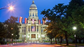 Cheyenne, Wyoming - State Capitol Building. Cheyenne, Wyoming, USA.