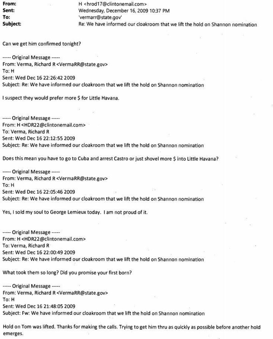 Clinton: "Did you promise your first born?"