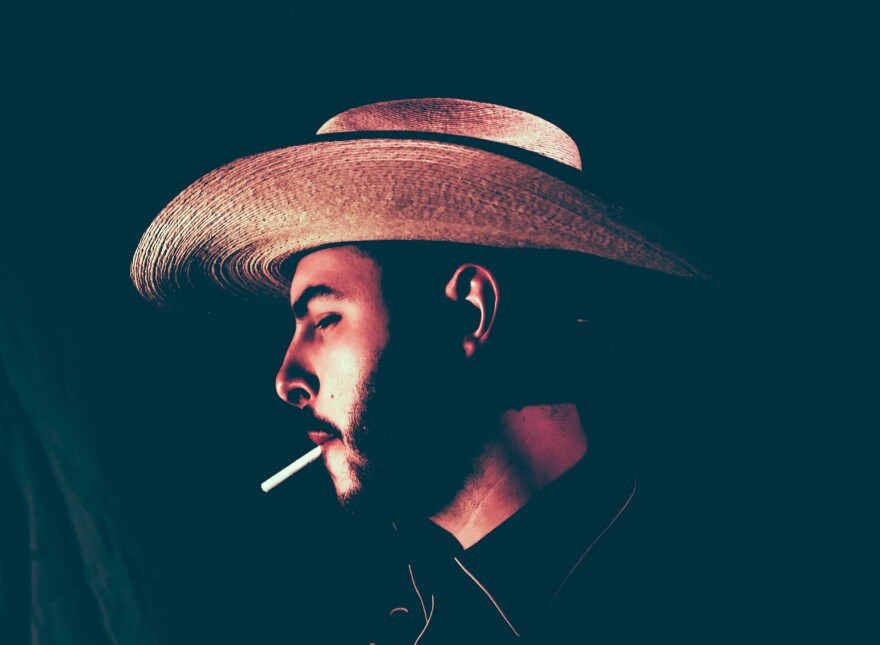 Alex Camacho in Teatro Dallas' production of Octavio Solis' "El Otro."