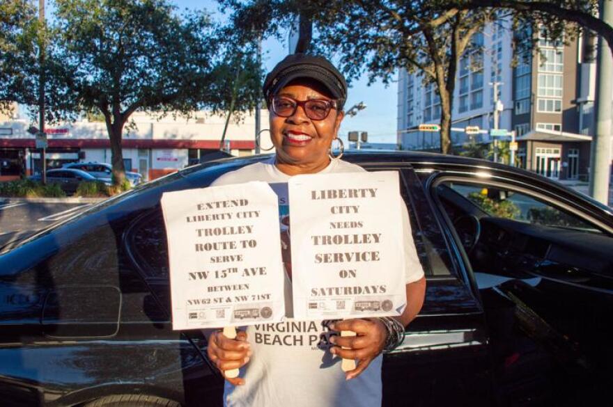 Mary Washington is a Liberty City resident and advocate who is pushing for Saturday trolley service in the neighborhood.