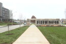 The new gateway at Miller-Showers Park.
