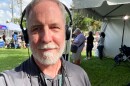Central Florida Public Media reporter and editor Joe Byrnes is shown here at the scene of a story in Orlando on June 11, 2025.