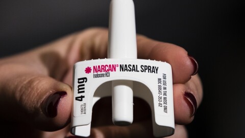 The overdose-reversal drug Narcan is displayed during training for employees of the Public Health Management Corporation (PHMC), Dec. 4, 2018, in Philadelphia. The U.S. Food and Drug Administration has approved selling overdose antidote naloxone over-the-counter, Wednesday, March 29, 2023, marking the first time a opioid treatment drug will be available without a prescription.