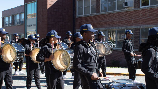 North Carolina A&T State University's Blue and Gold Marching Machine 