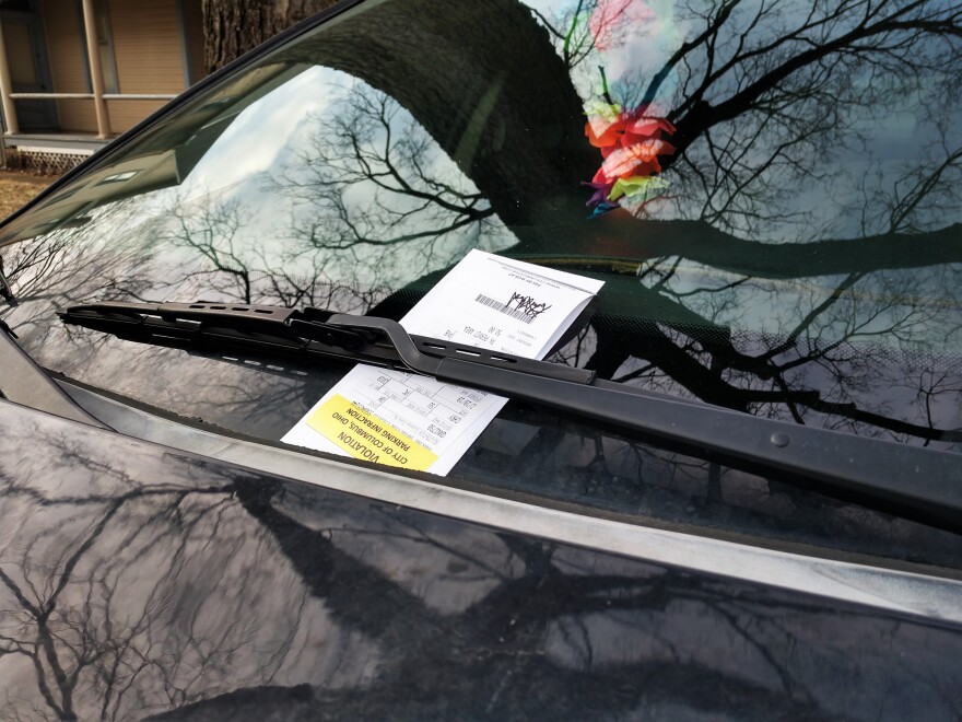 One unlucky car was given a ticket in the Short North, on the first day parking authorities began enforcing new zones.