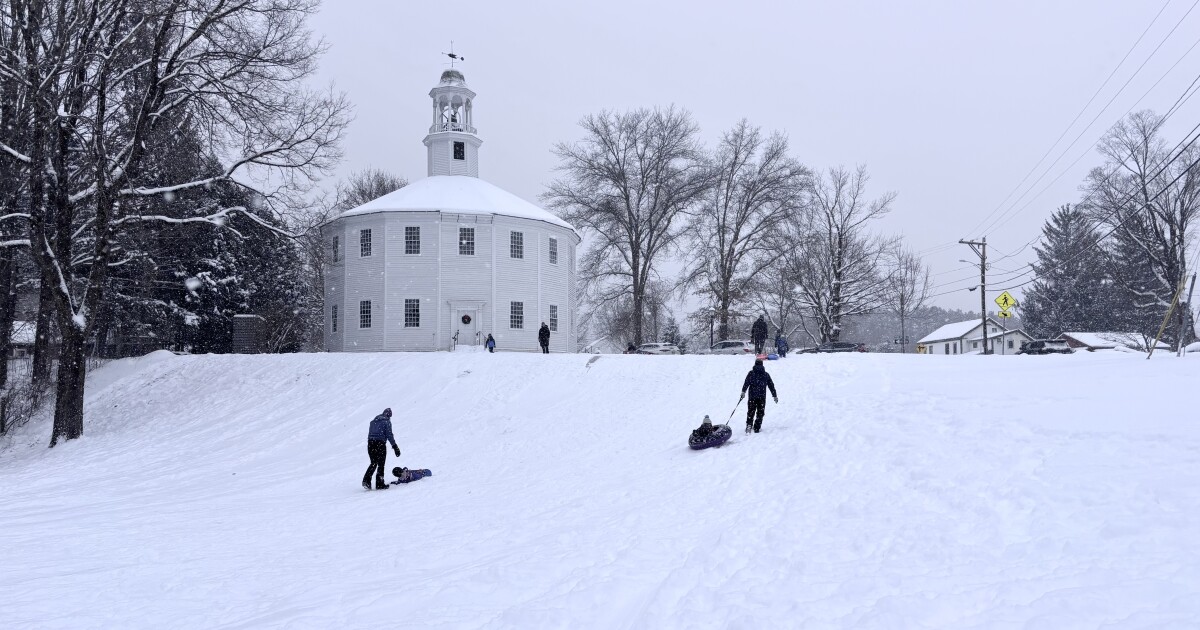 Winter storm drops north of a foot of snow across Vermont