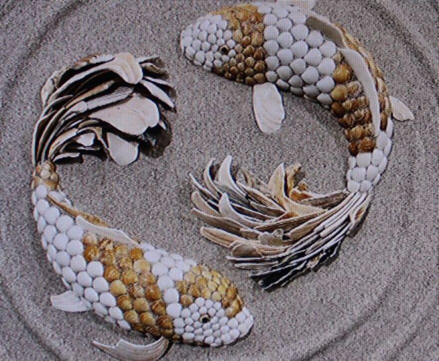 Shell-based sculptures by Anna Chan of New York.