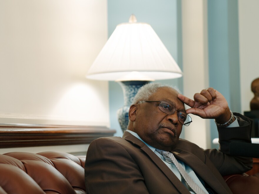 Clyburn dismisses recent attacks aimed at undercutting black support for Joe Biden, specifically his role in passing the 1994 crime bill.
